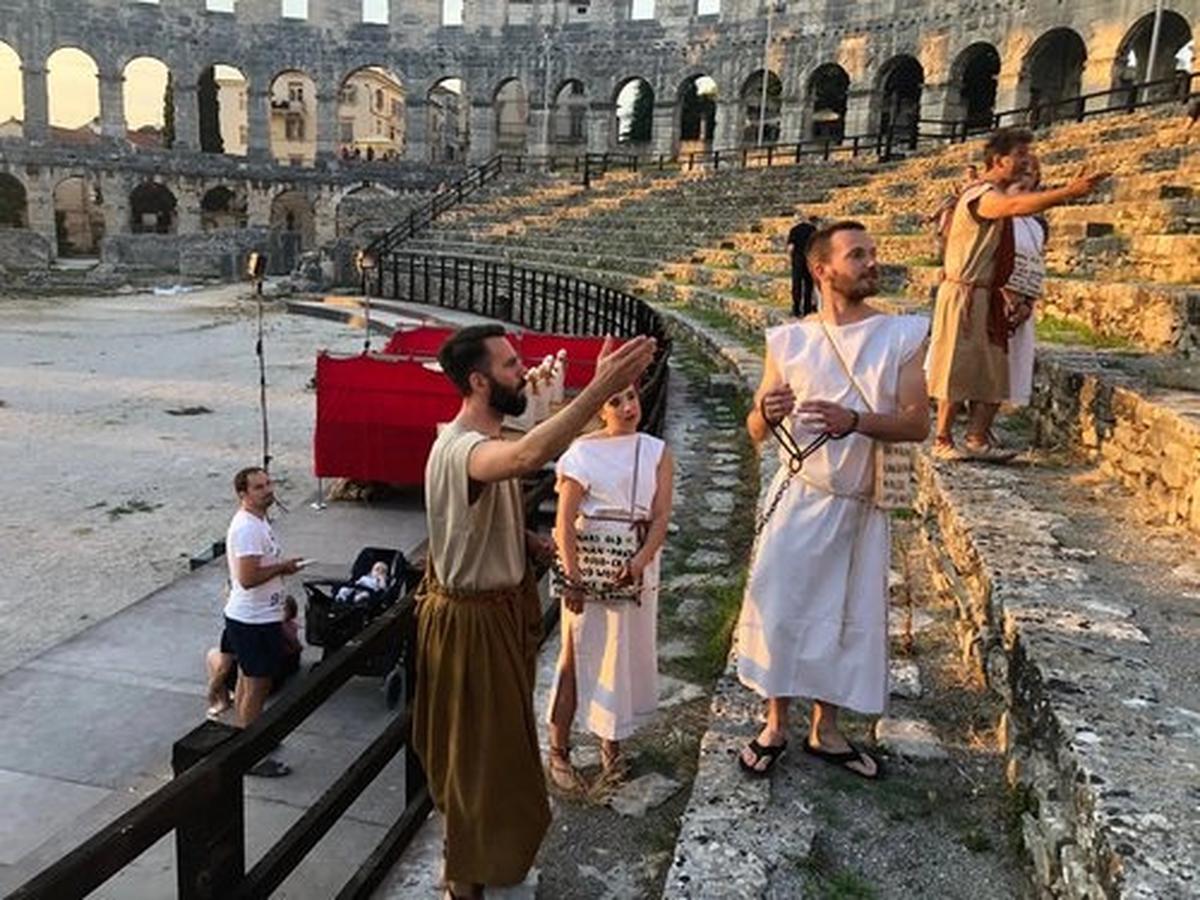 An exciting glimpse into the gladiatorial reenactment