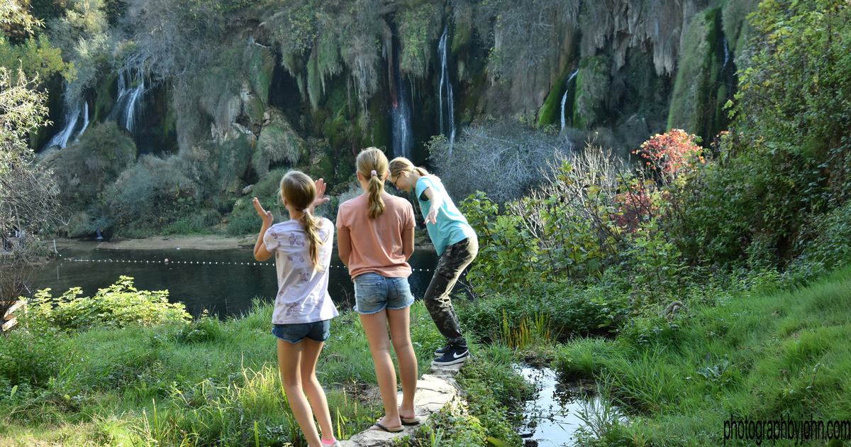 Long exposure of Kravice waterfalls showing smooth water motion