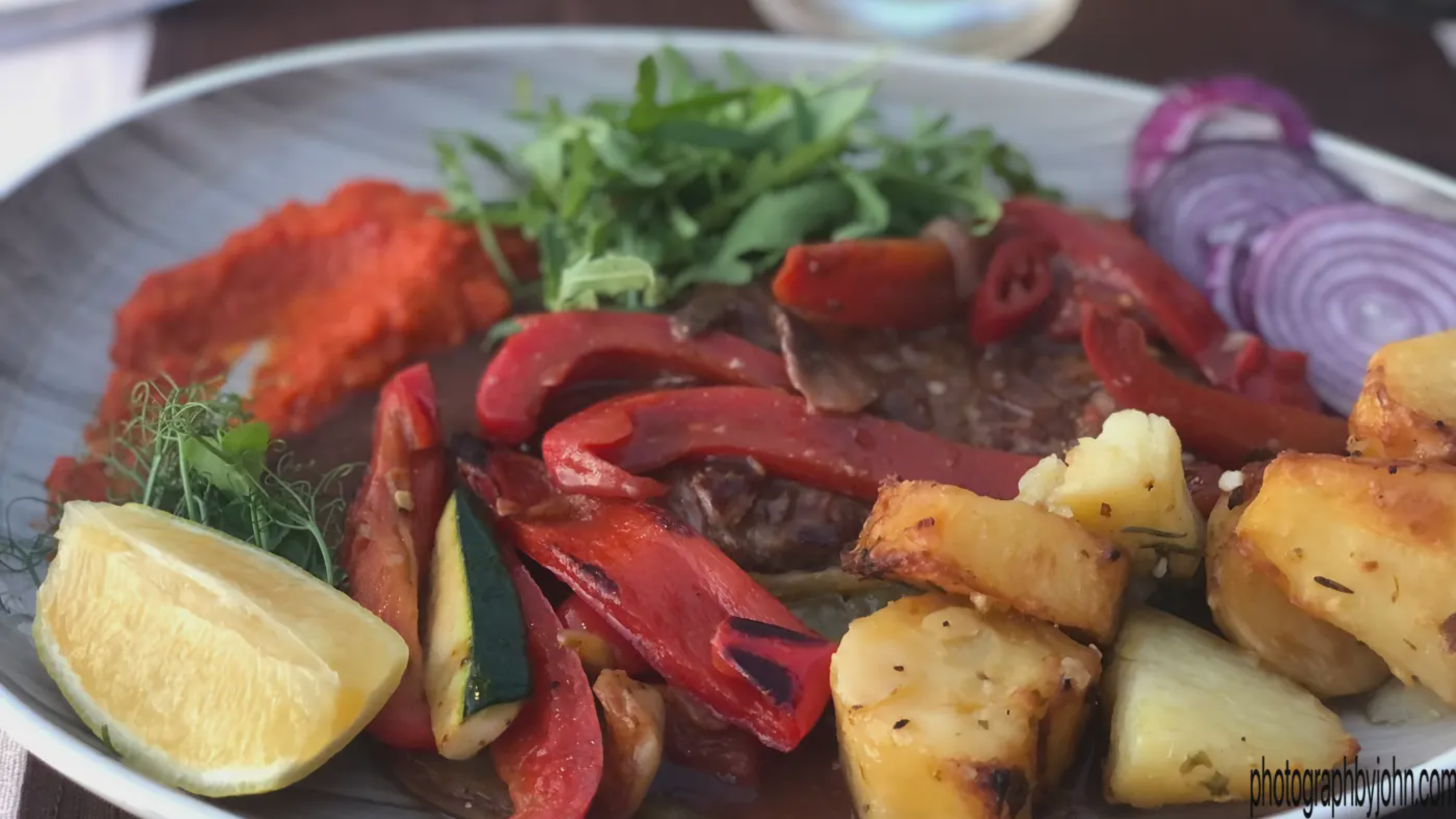 Traditional dish in Croatian restaurant