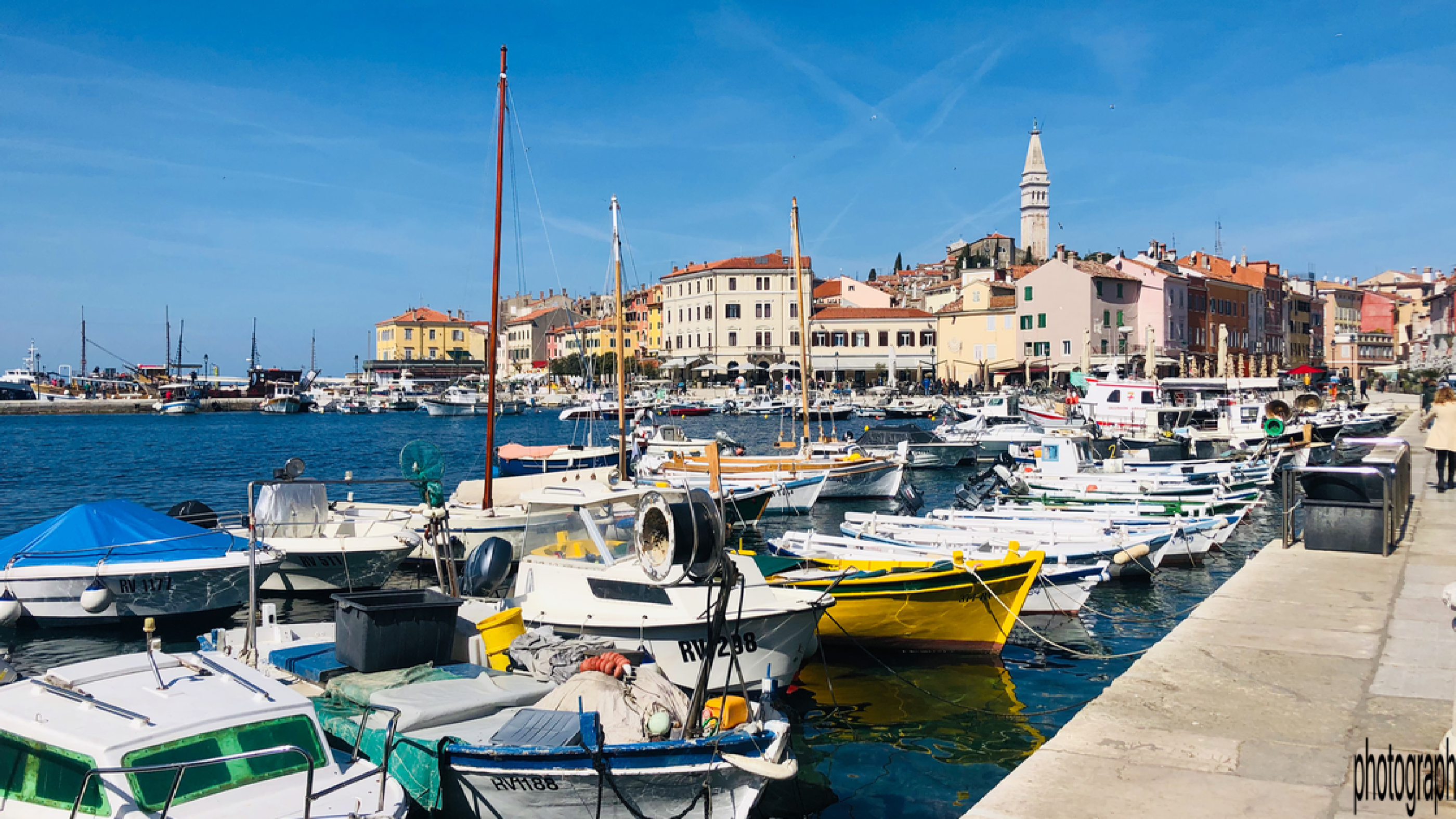 Walking in the Old Town Harbor