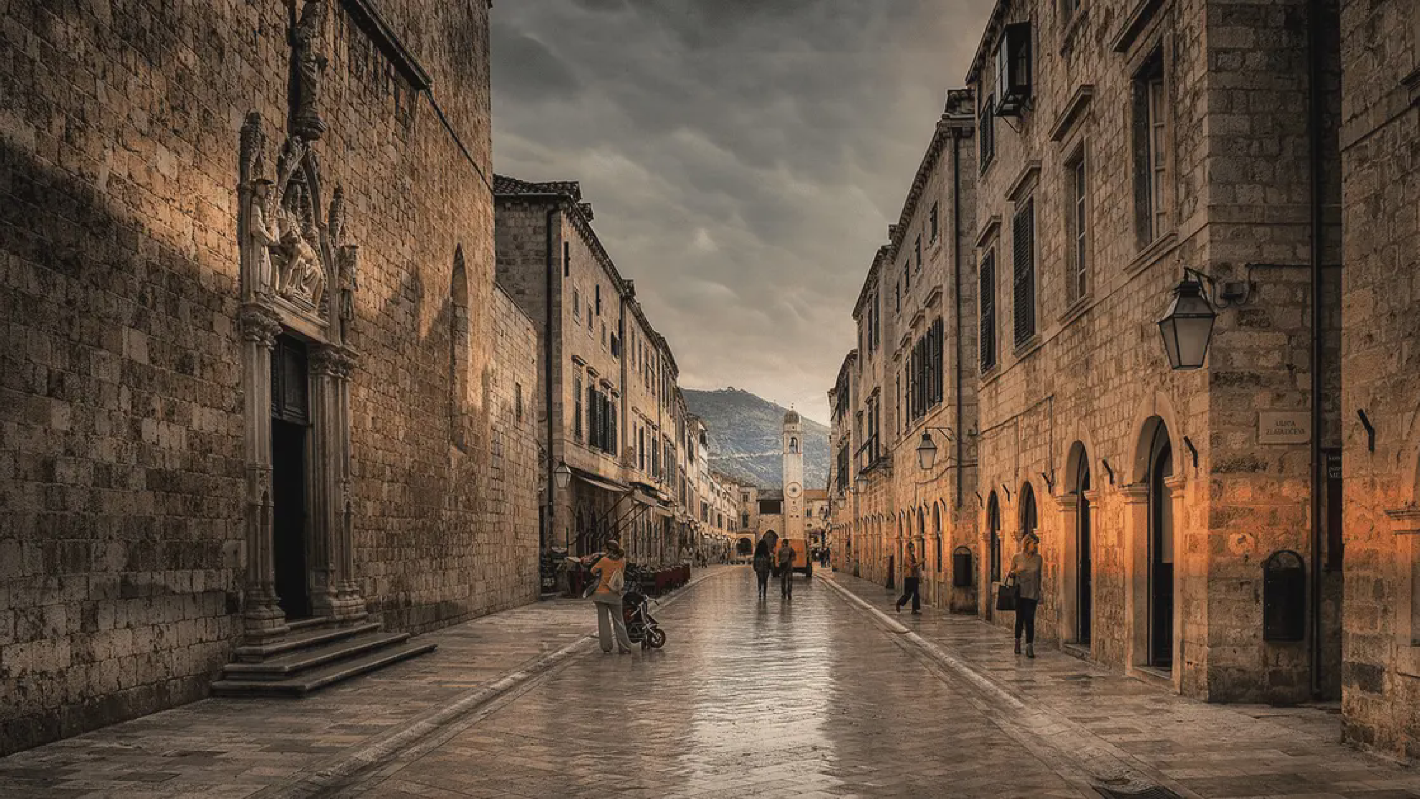Dubrovnik Old Town at sunset