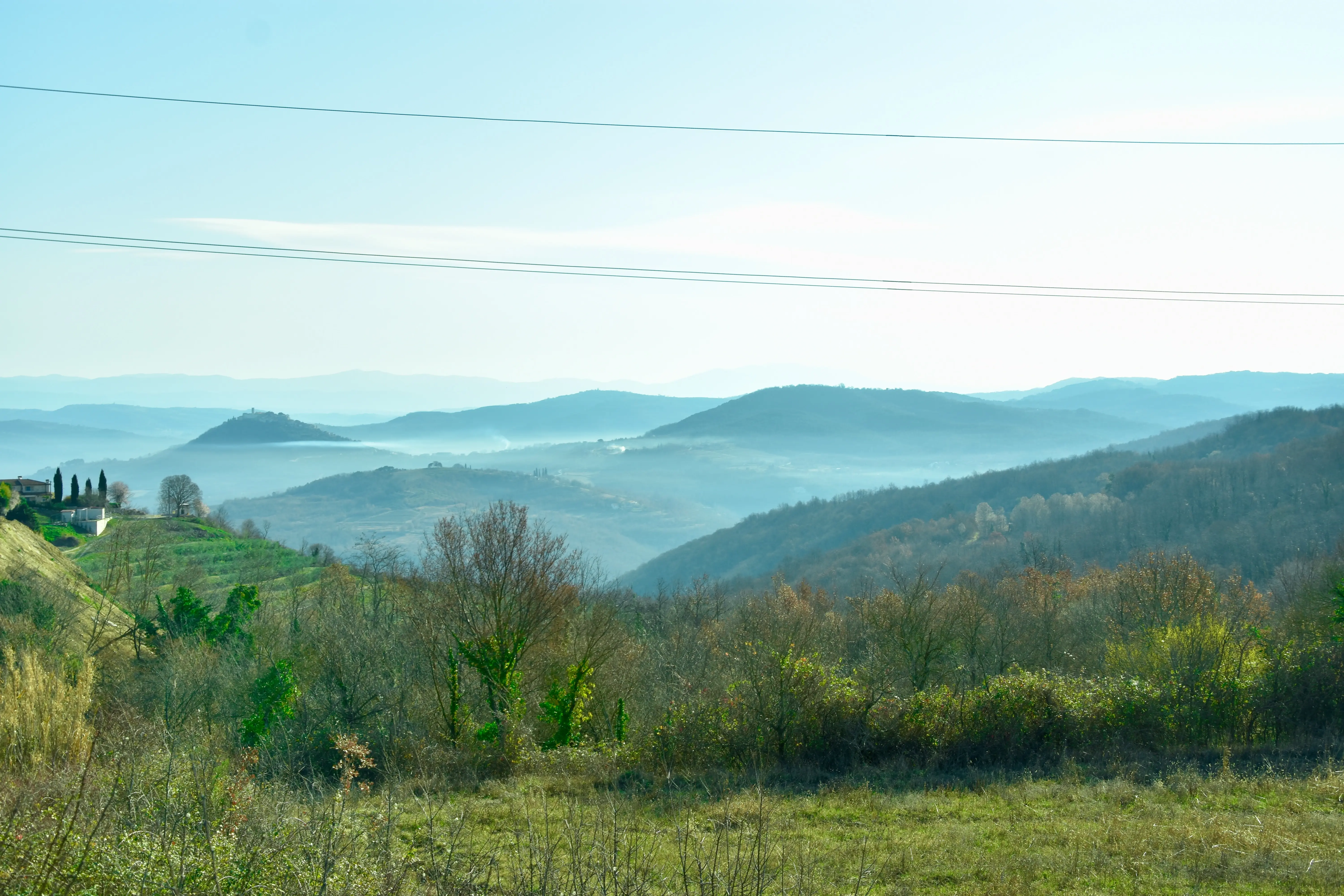 Kroatisch landschap zonsondergang